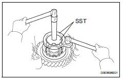 Toyota RAV4. Install front planetary gear assembly