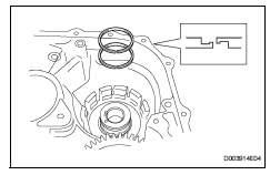 Toyota RAV4. Install underdrive clutch drum oil seal ring