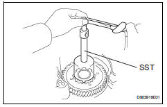 Toyota RAV4. Install front planetary gear assembly