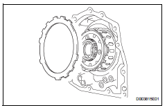 Toyota RAV4. Install 1st and reverse brake clutch disc