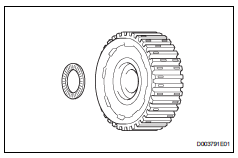 Toyota RAV4. Install rear planetary sun gear assembly