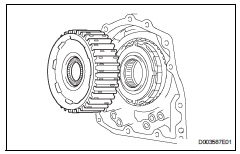 Toyota RAV4. Install rear planetary sun gear assembly