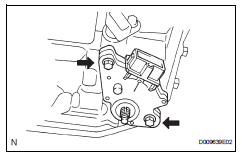 Toyota RAV4. Install park/neutral position switch assembly