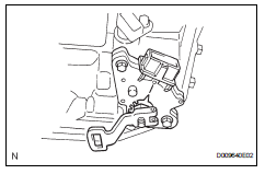 Toyota RAV4. Install park/neutral position switch assembly