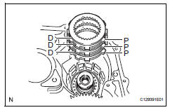 Toyota RAV4. Install no. 2 Underdrive clutch disc