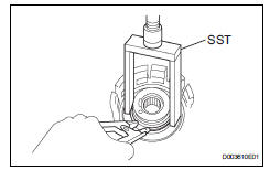 Toyota RAV4. Install no. 2 Breather plug