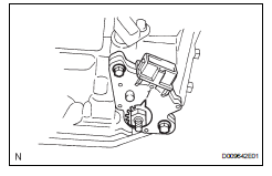 Toyota RAV4. Install park/neutral position switch assembly