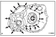 Toyota RAV4. Install transaxle housing