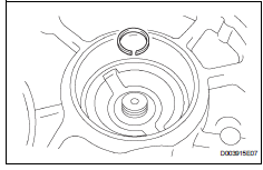 Toyota RAV4. Install underdrive output shaft oil seal ring