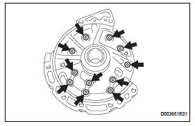Toyota RAV4. Inspect clearance of oil pump assembly (see page ax-218)