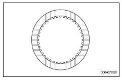 Toyota RAV4. Inspect no. 1 Underdrive clutch disc