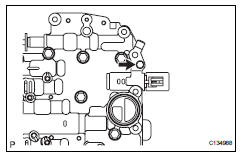 Toyota RAV4. Remove shift solenoid valve slt