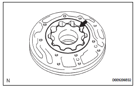 Toyota RAV4. Remove front oil pump drive gear