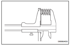 Toyota RAV4. Inspect underdrive clutch return spring sub-assembly