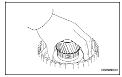 Toyota RAV4. Install underdrive clutch piston set