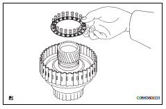 Toyota RAV4. Install underdrive clutch piston set