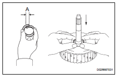 Toyota RAV4. Install input shaft oil seal ring