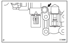 Toyota RAV4. Remove shift solenoid valve sl2