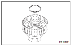 Toyota RAV4. Remove underdrive clutch drum o-ring