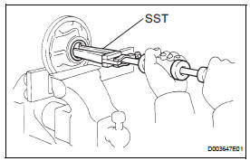Toyota RAV4. Inspect stator shaft assembly (see page ax- 219)