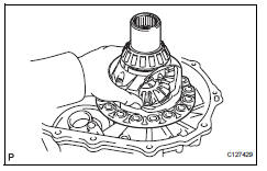 Toyota RAV4. Adjust differential side bearing preload