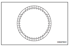 Toyota RAV4. Inspect direct multiple disc clutch disc