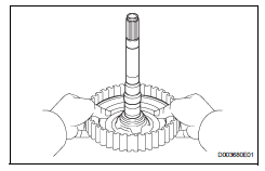 Toyota RAV4. Install direct clutch return spring subassembly