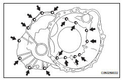 Toyota RAV4. Adjust differential side bearing preload