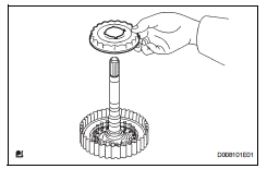 Toyota RAV4. Install direct clutch return spring subassembly