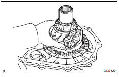 Toyota RAV4. Adjust differential side bearing preload