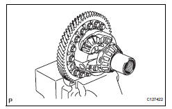 Toyota RAV4. Install front differential ring gear