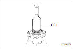 Toyota RAV4. Install underdrive planetary gear assembly