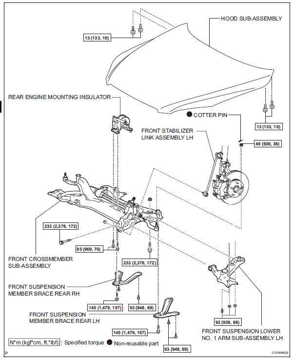 Toyota RAV4. Front suspension lower no. 1 Arm