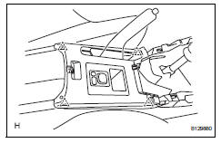 Toyota RAV4. Remove upper rear console panel subassembly