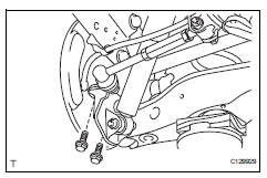 Toyota RAV4. Remove rear shock absorber assembly lh