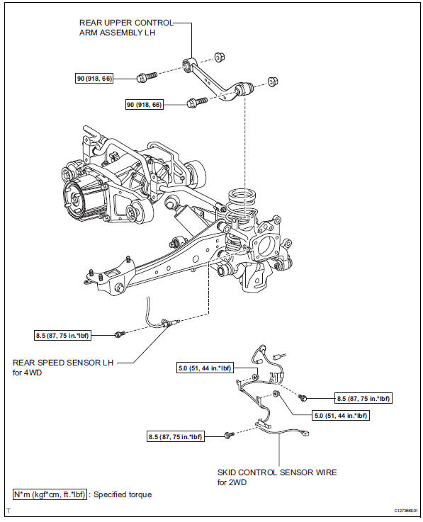 Toyota RAV4. Rear upper control arm