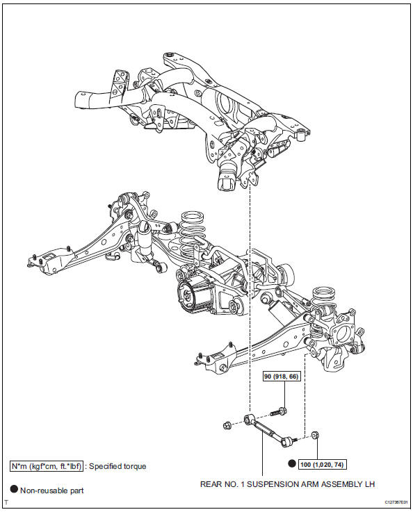 Toyota RAV4. Rear no. 1 Suspension arm