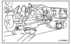 Toyota RAV4. Remove rear no. 1 Suspension arm assembly lh