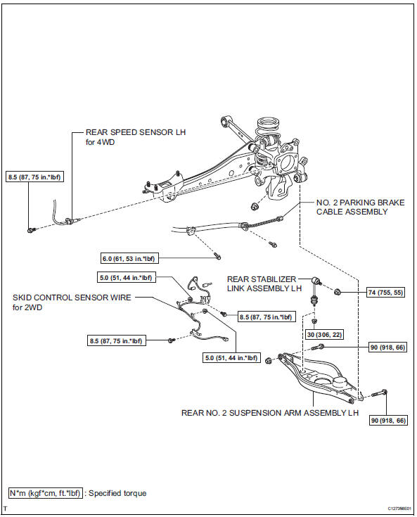 Toyota RAV4. Rear no. 2 Suspension arm