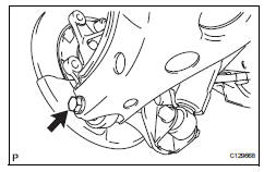 Toyota RAV4. Disconnect rear no. 2 Suspension arm assembly lh