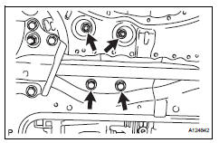 Toyota RAV4. Connect front crossmember subassembly