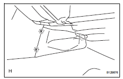 Toyota RAV4. Remove no. 1 Instrument panel bracket cover inner rh