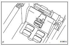 Toyota RAV4. Install stereo jack adapter assembly