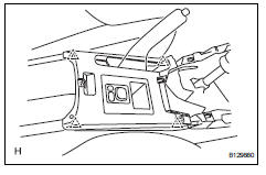 Toyota RAV4. Install upper rear console panel subassembly