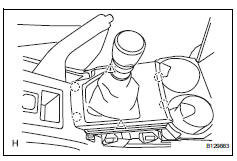 Toyota RAV4. Remove upper console panel sub-assembly