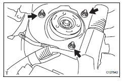 Toyota RAV4. Remove front shock absorber with coil spring lh