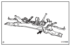 Toyota RAV4. Remove front suspension lower no. 1 Arm sub-assembly lh