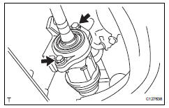 Toyota RAV4. Remove front drive shaft assembly rh