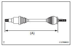 Toyota RAV4. Inspect front drive shaft