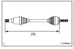 Toyota RAV4. Inspect rear drive shaft